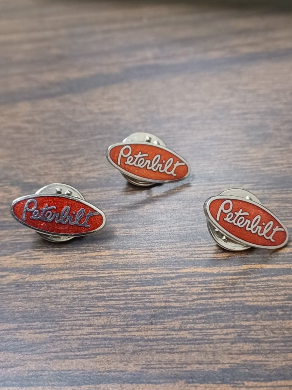 Vtg Peterbilt Trucking Lapel Hat Pin Lot Of 3